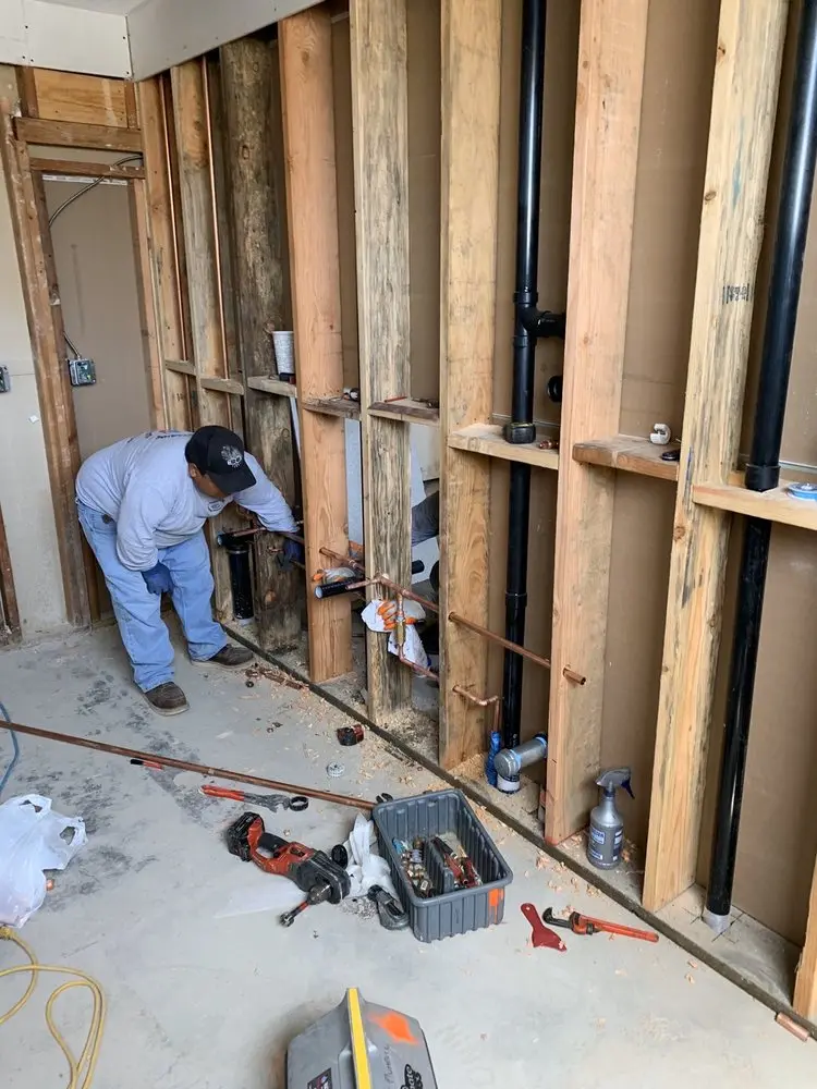 Commercial rough-in plumbing for Gas Line Repair in Yukon